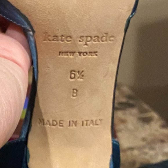 Kate Spade satin Open Toe Dressy Heel Size 6 1/2B Made in Italy - Picture 6 of 8